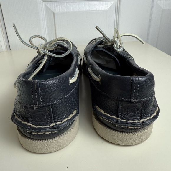 Sperry Top-Sider Men's Navy Leather Boat Shoes Size 9.5W Classic Deck Shoes - Picture 8 of 13